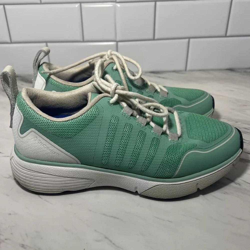 Dr. Comfort - Grace - Teal and White Wide Diabetic Sneaker - Size 7M